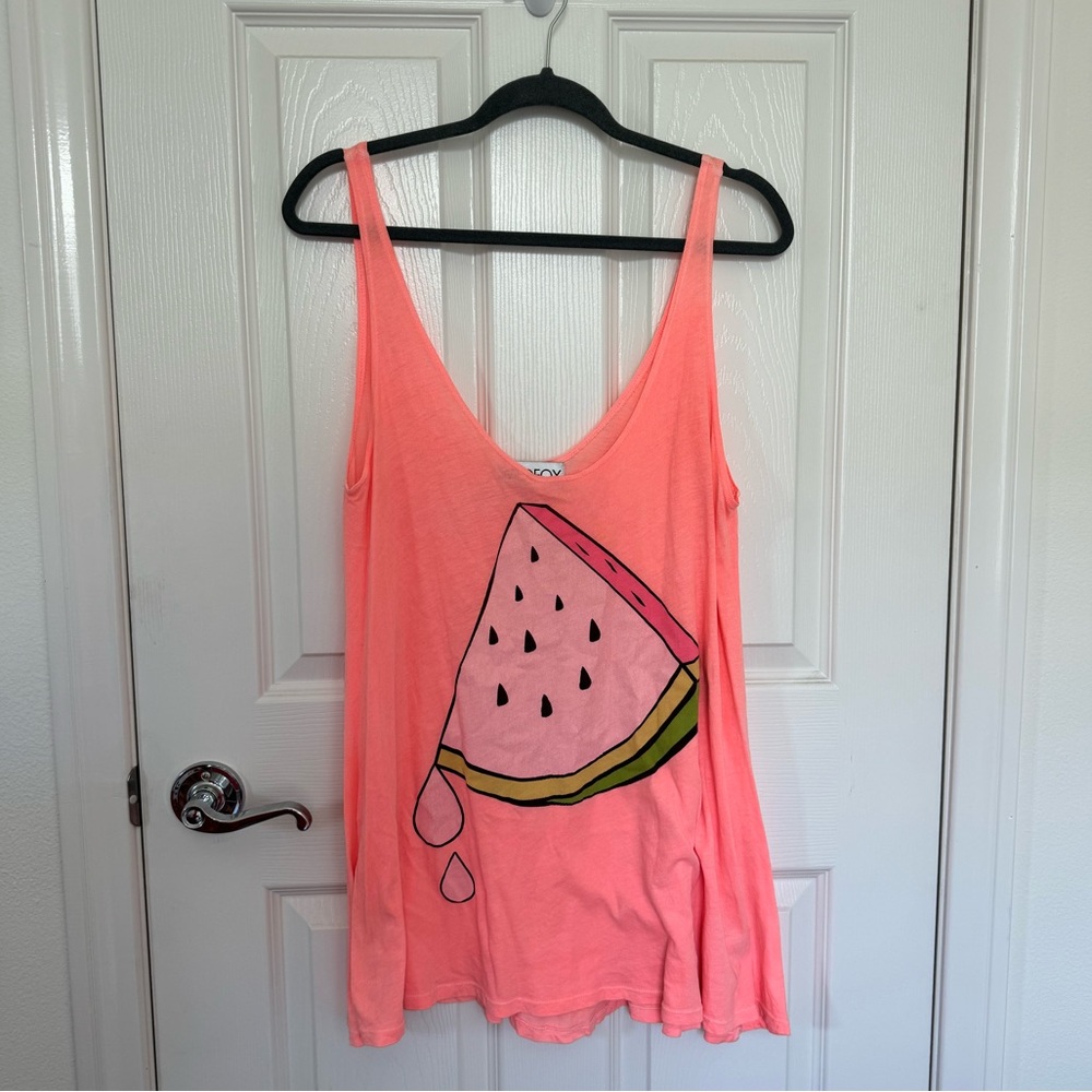 Wildfox Couture Orange Watermelon Tank Dress/Cover Up Size S